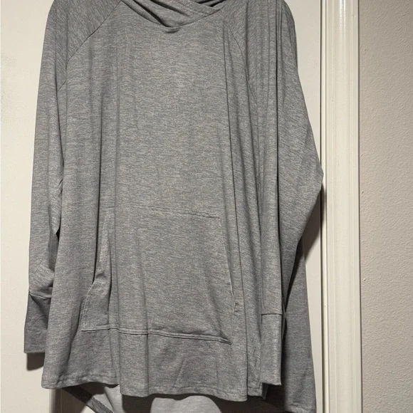 LuLaRoe Heather Gray Pullover Hoodie - Picture 1 of 4